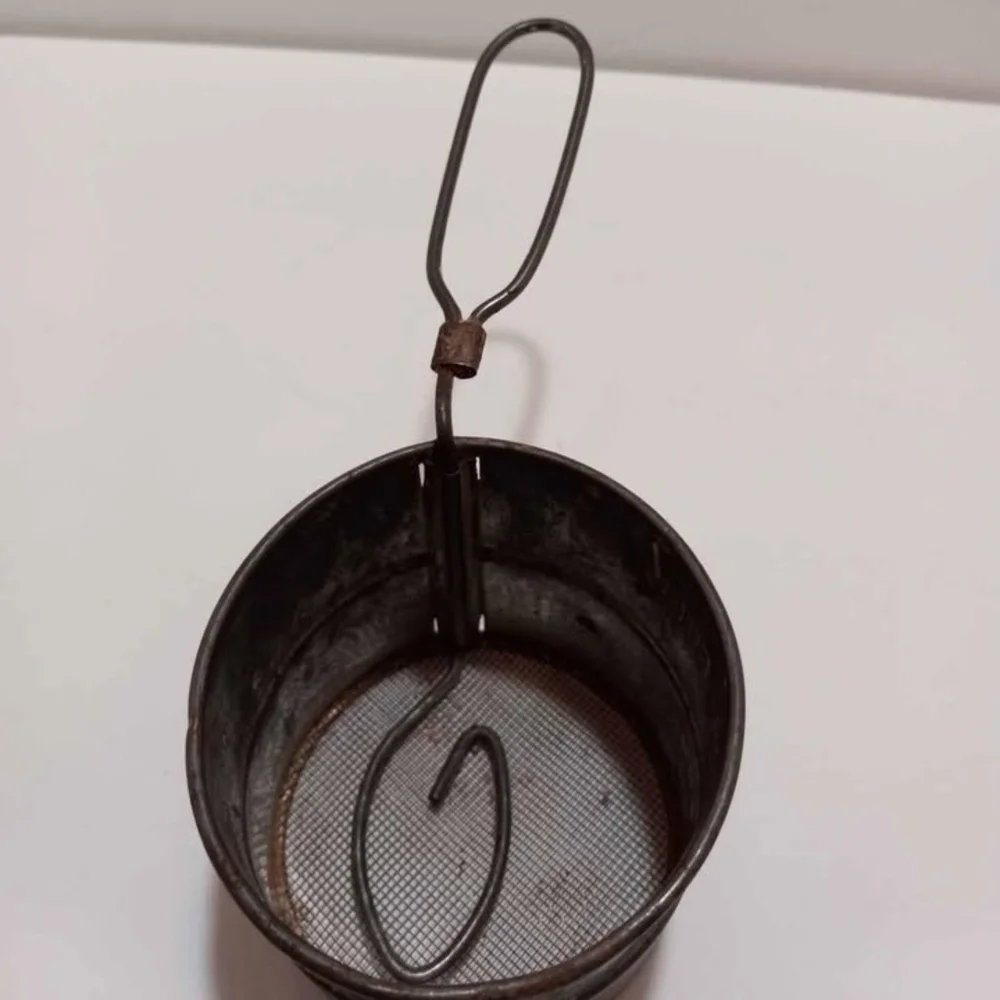 Antique Metal 2 Cup Sifter